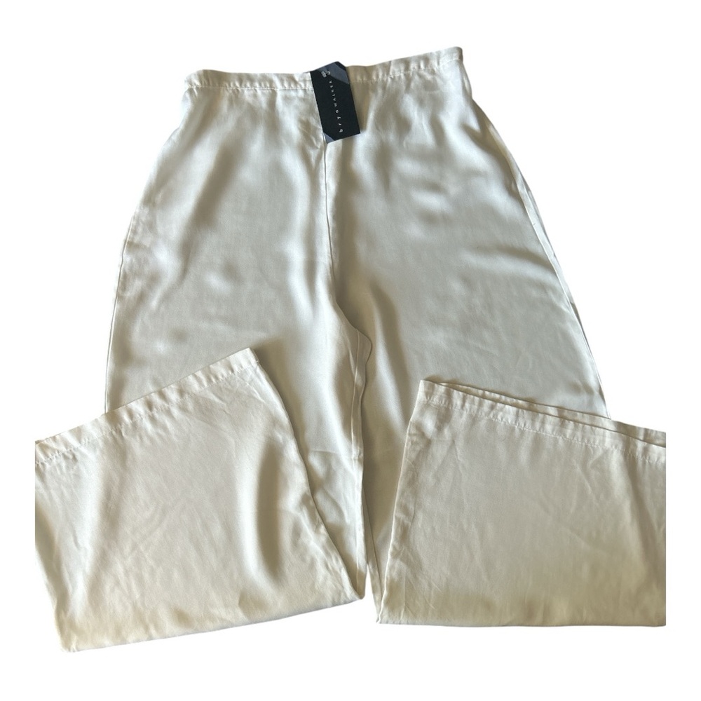 bryn Walker Cream Wide Leg Pants